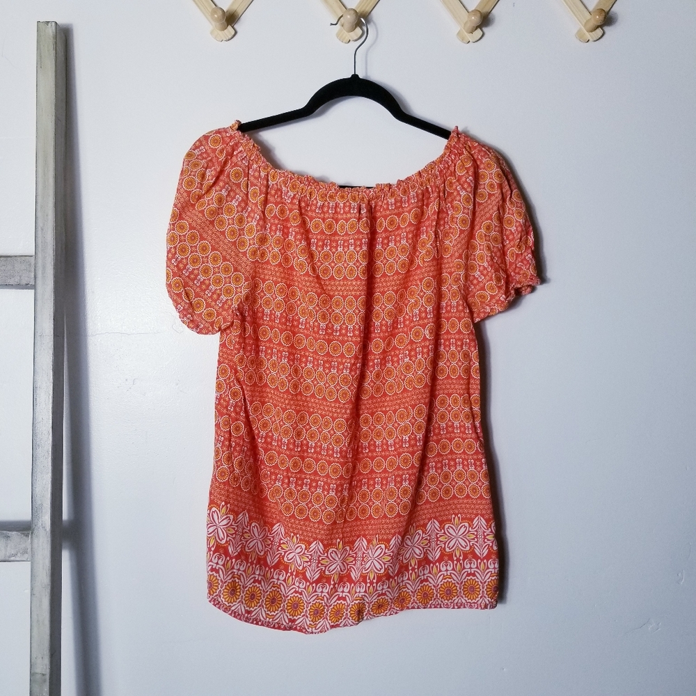 IZOD BOHO STYLE BLOUSE SIZE LARGE - Picture 2 of 14